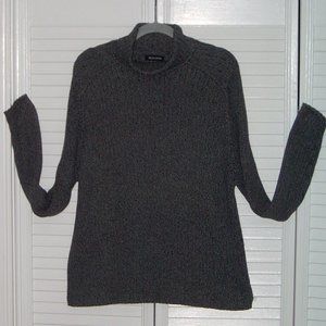 Brandini Mens XL Grey Variegated Ribbed Turtleneck